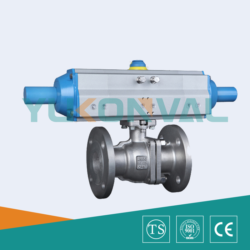 三段式氣動(dòng)法蘭球閥